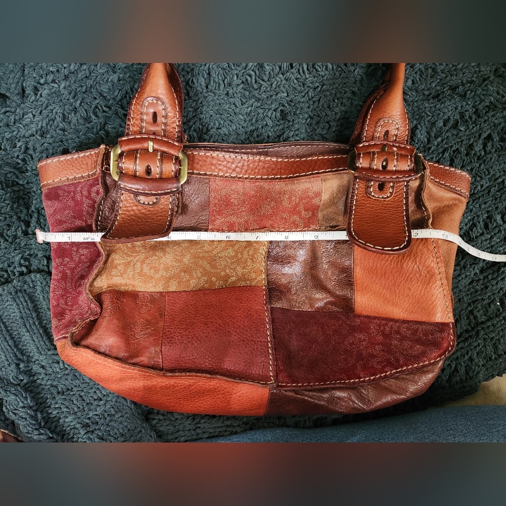 Vintage Fossil Patchwork Shoulder Bag - Picture 16 of 16